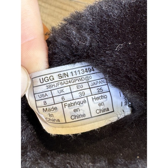 UGG Mini Snow leopard black leopard  Ankle boots size 8 - Picture 11 of 16